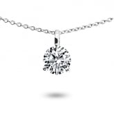 Collier diamant solitaire - Autre version