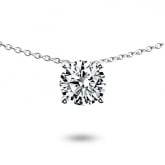 Collier diamant solitaire 0.50 ct serti griffes - Pour complter