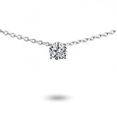 Collier diamant solitaire  - Autre version