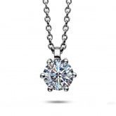 Collier Diamant Solitaire - 6 Griffes - Autre version