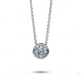 Collier Diamant Solitaire Serti Clos - Autre version