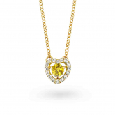 Collier diamants et saphir jaune - One More - Autre version