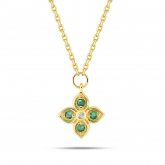 Collier Emeraude et diamant - Autre version