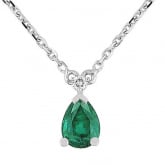 Collier Emeraude et diamants - Autre version