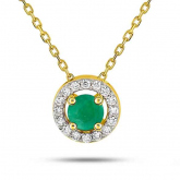 Collier Emeraude et oxydes - Autre version