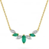 Collier Emeraude et diamants - Autre version