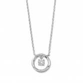 Collier en Argent avec pendentif fil torsad et oxydes - Naiomy - Pour complter