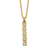 Collier en argent plaqué or et Oxydes - Naiomy  - Pour compl&eacute;ter