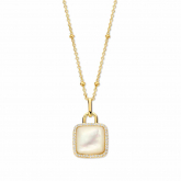 Collier - pendentif en argent - plaqu or - Naiomy