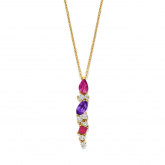 Collier Pierres Fines et diamants - Pour complter
