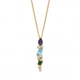 Collier Pierres Fines et diamants - Pour complter