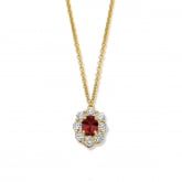 Collier Rubis et diamant - Autre version