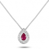 Collier Rubis et diamant - Autre version