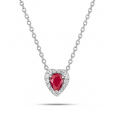 Collier Rubis et diamants - Autre version