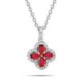 Collier Rubis et diamants - Autre version