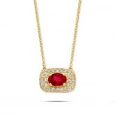 Collier Rubis et diamants - Pour complter