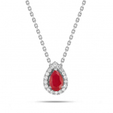 Collier Rubis et diamants - Autre version