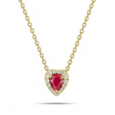 Collier Rubis et diamants - Autre version