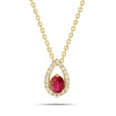 Collier Rubis et diamants - Autre version