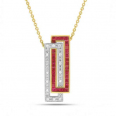 Collier Rubis et diamants - Autre version
