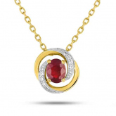 Collier Rubis et oxydes - Autre version