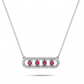 Collier Rubis et Zirconium - Autre version