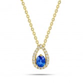 Collier Saphir et diamants - Pour complter