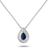 Collier Saphir et diamants - Autre version