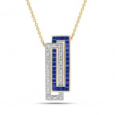 Collier Saphir et diamants - Pour complter