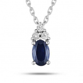 Collier Saphir et diamants - Autre version