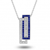 Collier Saphir et diamants - Pour complter