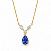 Collier Saphir et Diamants - Autre version