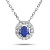 Collier Saphir et oxydes - Autre version