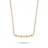 Collier Saphir jaune et diamants One More