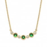Collier Tsavorite et Diamants - Pour compl&eacute;ter