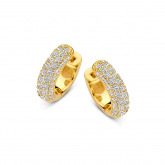 Croles en argent plaques or jaune oz-Naiomy