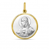 Mdaille Christ et Vierge Scapulaire