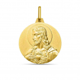 Mdaille Christ et Vierge Scapulaire