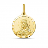 Mdaille Christ et Vierge Scapulaire 