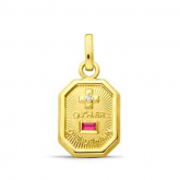 M�daille d'Amour L'Exclusive - Pierre rouge - Autre version