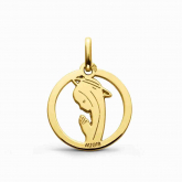 M�daille Vierge Priante ajour�e Augis - Autre version