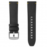 Bracelet Multifort TV Big Date tissu et caoucthouc noir 22mm  - Pour compl&eacute;ter