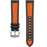Bracelet Ocean Star 39 tissu et cuir orange 20mm  - Autre version