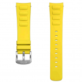 Bracelet Multifort TV Big Date caoutchouc jaune 22mm  - Pour compl&eacute;ter