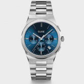 Cluse Vigoureux Chrono - Silver - Blue
