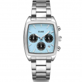 Montre Cluse Quartaut Chrono Watch Steel - Blue and Black - Silver Colour  - Autre version
