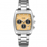 Montre Cluse Quartaut Chrono Watch Steel - Yellow and Grey - Silver Colour  - Autre version