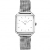 Montre Cluse Ttragone Silver Mesh/White