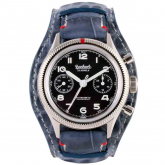 Montre Hanhart 417 ES - 42 mm Steve Mc. Croco bleu