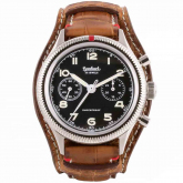 Montre Hanhart 417 ES - 42mm - Steve Mc. Croco Marron Teck